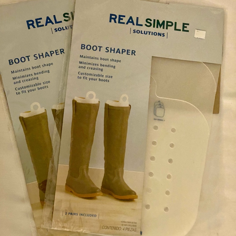 Boot Shaper - 2 packs = 4 Pair Total NEW